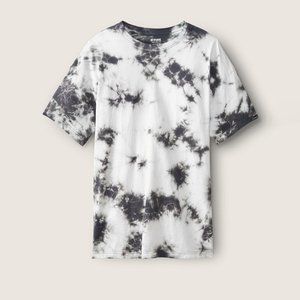 Victoria's Secret PINK Black Tie Dye ONE SIZE TEE